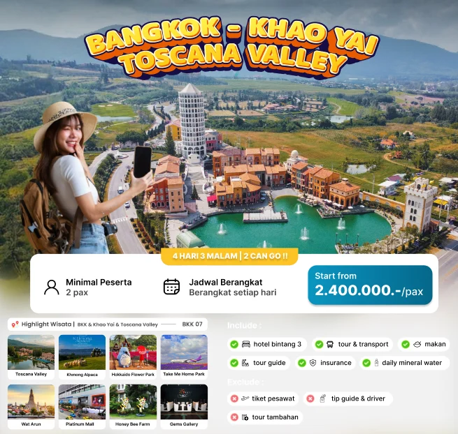 Bangkok – Khao Yai Toscana Valley